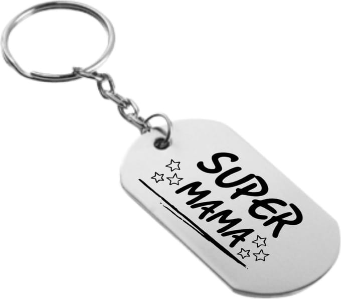 Akyol - super mama sleutelhanger - Mama - familie - cadeau - 54 x 29mm
