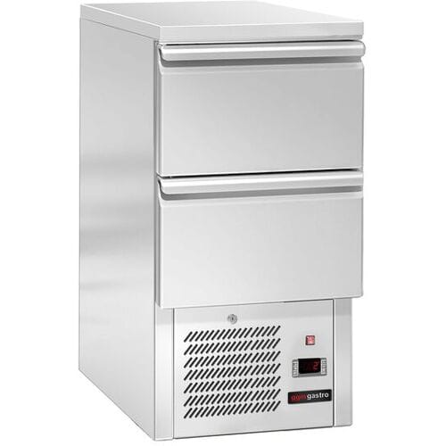 GGM Gastro Kühltisch ECO - 450x700mm - mit 2 Schubladen Zilver