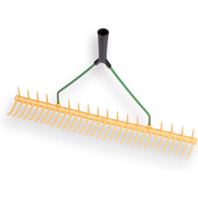 Grashark  JOST, kunststof, 16 gebogen en 12 haakse tanden, 64 cm breed