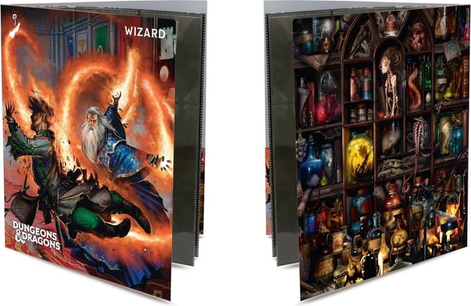 Ultra Pro - D&D Class folio, Wizard. Met Stickers.