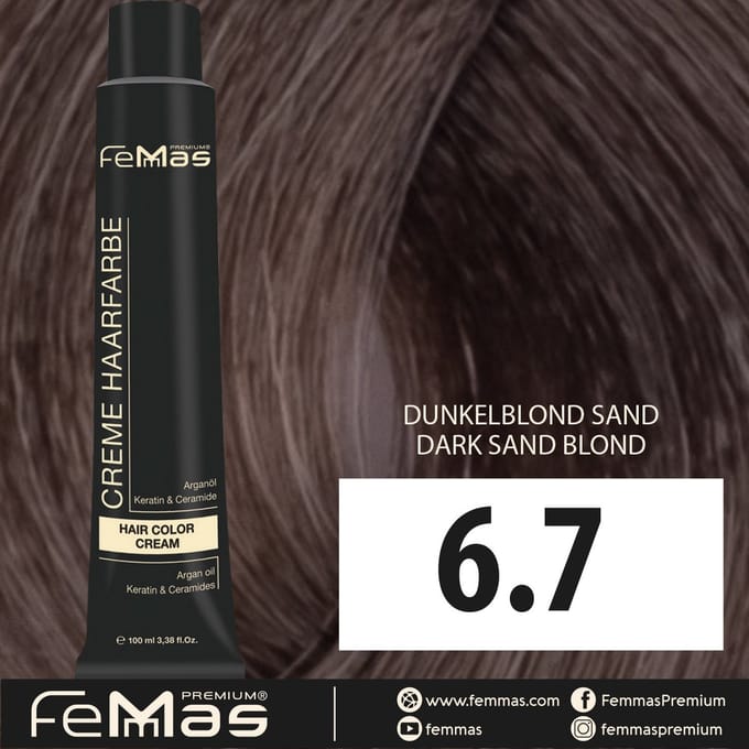 Femmas (6.7) - Haarverf - Donkerblond Zand 100ml