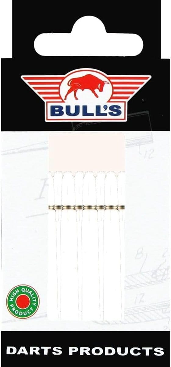 Dart Shafts - Pijltjes Accessoires - Darts Spelen - Lange Nylon Constructie - Standaard Lengte - Wit