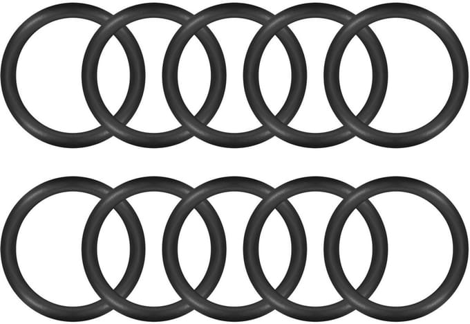 sourcing map Nitrilrubber O-afdichtingen 33 mm OD 25 mm ID 4 mm breedte metrische afdichting 10 stuks