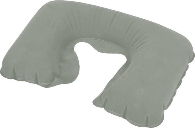 Benson Reiskussen - grijs - 34 cm - opblaasbare nekkussen
