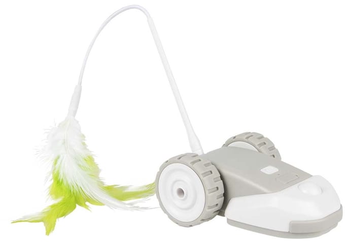 ebi kattenspeeltje Mower Mouse 10.5x8x4.6cm grijs/wit