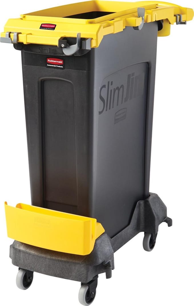 Rubbermaid Slim Jim Rim Caddy Kit, zwart en geel (VB238556)