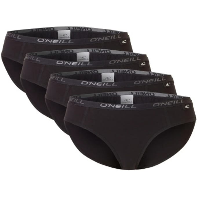 O'Neill Dames Bikini Slip 4-Pack Zwart - Maat S