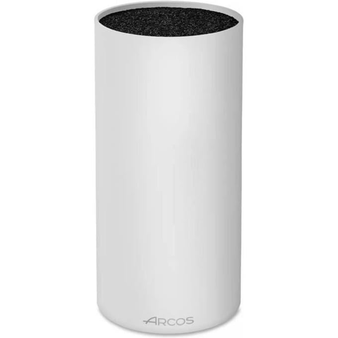Bloc à Couteaux - ARCOS - Rond Universel - Blanc - 110 x 225 mm - Plastique blanc