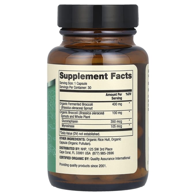 Dr. Mercola, Biologische Gefermenteerde Broccolispruiten, 30 Capsules