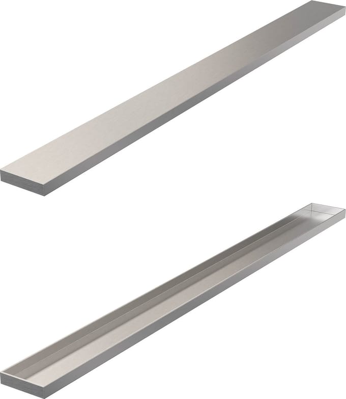 Brauer Los multifunctioneel rooster 7 x 80 RVS geborsteld