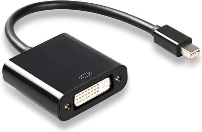 Mini DisplayPort 1.1 naar DVI adapter (1920 x 1200) / zwart - 0,15 meter
