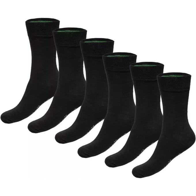 Bamboo Basics Zwarte Sokken Beau - 6-pack - Maat 35-40 - Bamboe Sokken - Normale Sokken