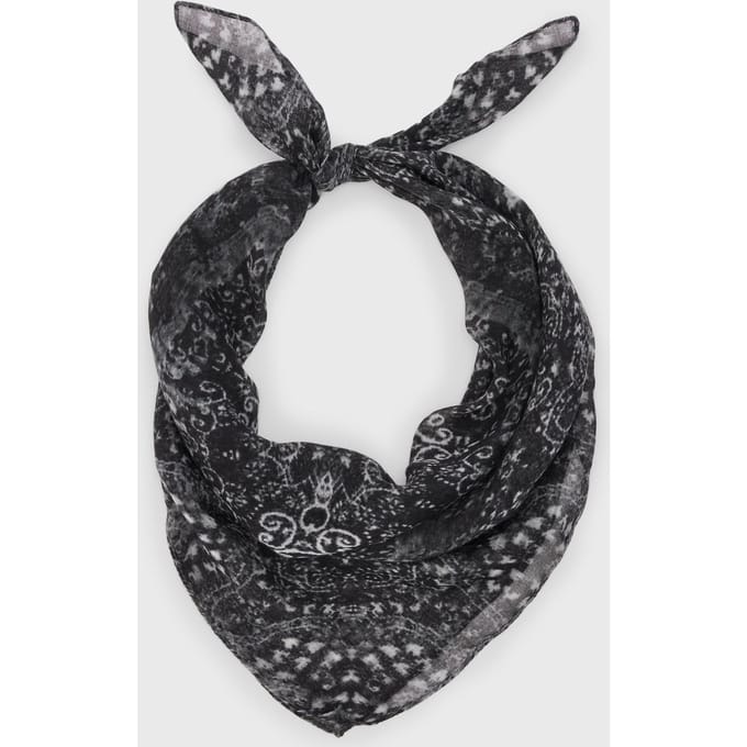 John Varvatos Distressed Paisley Printe Steel Grey Größe: OS | Schals Outlet | Herren | Grau