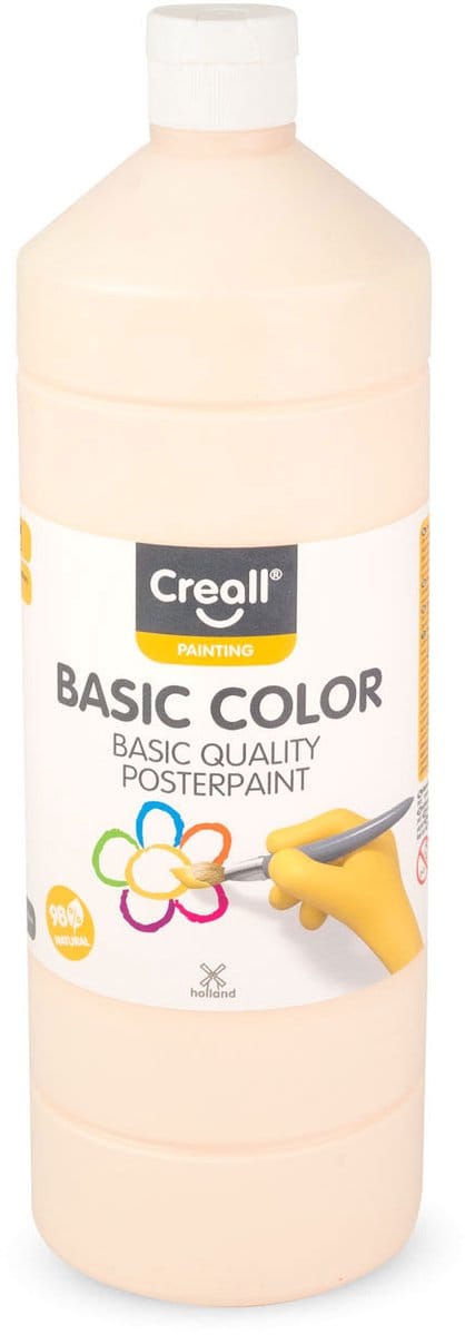 Creall plakkaatverf perzik 1 liter - schoolverf voor kinderen.