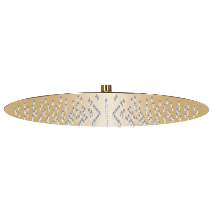 vidaXL - Regendouchekop - rond - 40 - cm - roestvrij - staal - goudkleurig