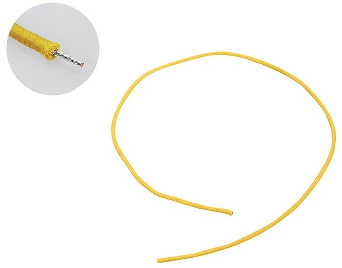 Boston PBW1/YE Push Back Wire – Geel, 30 cm, Gavitt, USA Made