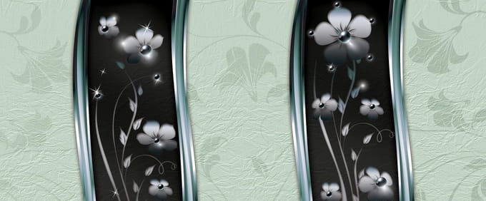 Abstract Floral Pattern Photo Wallcovering