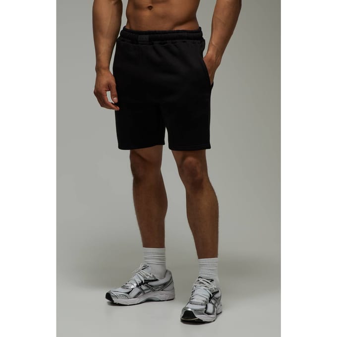 Men's Active Badge 7inch Shorts Heren | Black | Size Large