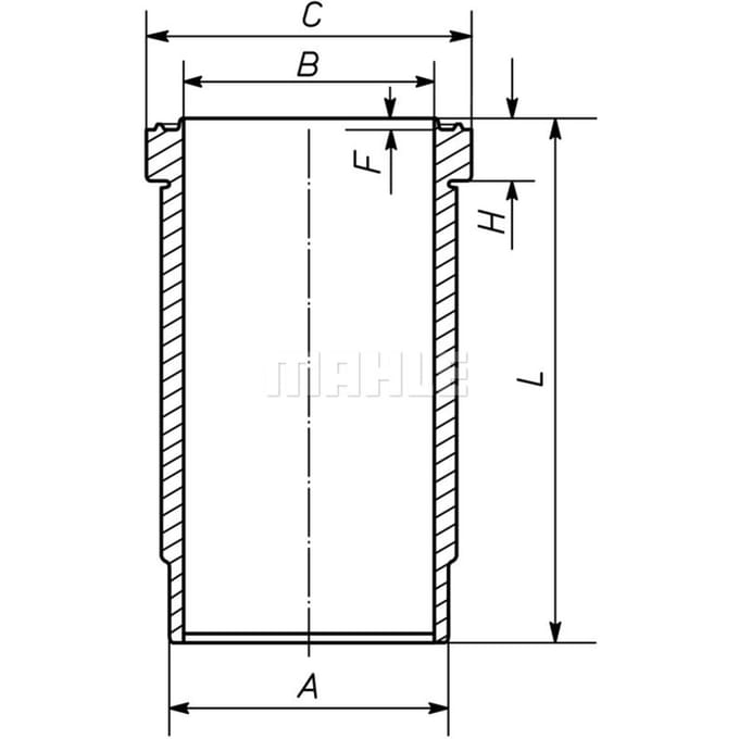Voering, cilinderkop MAHLE 227 WN 67 00