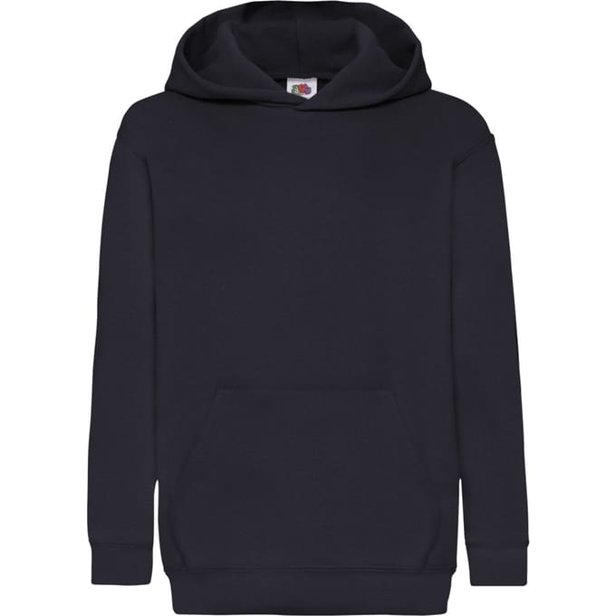 Fruit of the Loom Kinderen/Kinderen Classic Hooded Sweatshirt (Deep Navy)
