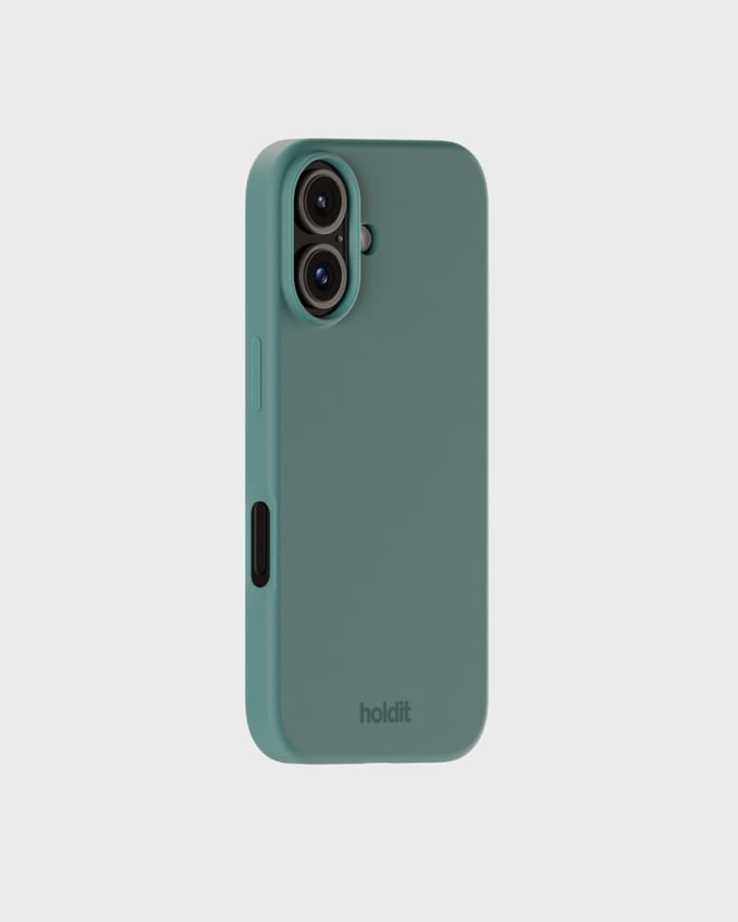 Holdit Silicone Case geschikt voor Apple iPhone 16 - Moss Green