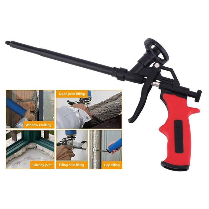 Schuim Applicator Pistool Expanderend Isolatie Spuitschuim Pistool Kit Afdichtingsgereedschap black
