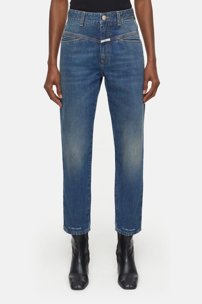 Closed Pedal Pusher Jeans Mid Blue Größe: 40 | Straight Jeans Outlet | Damen | Blau