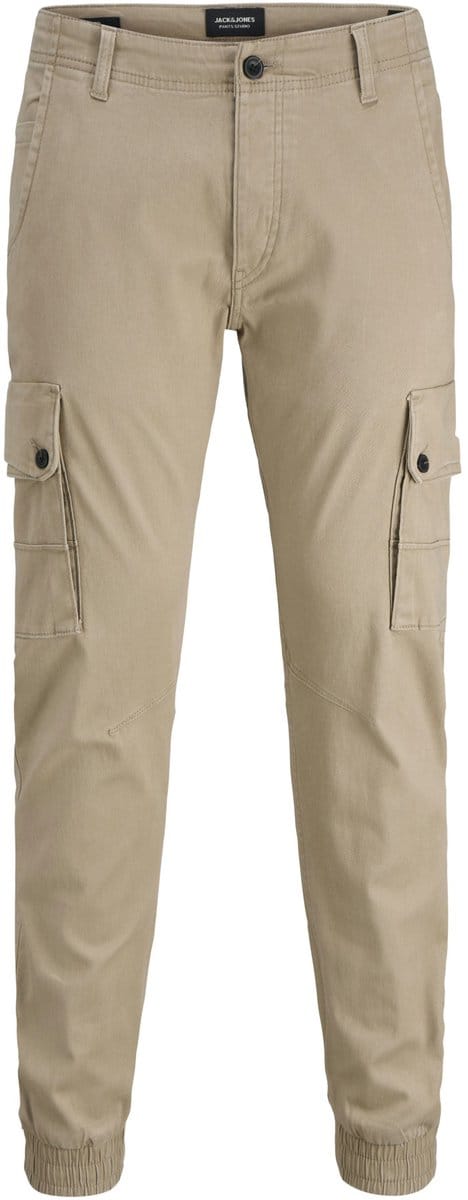 Jack & Jones - Heren Broek Paul Warner Cargo - Beige - Maat 29/32