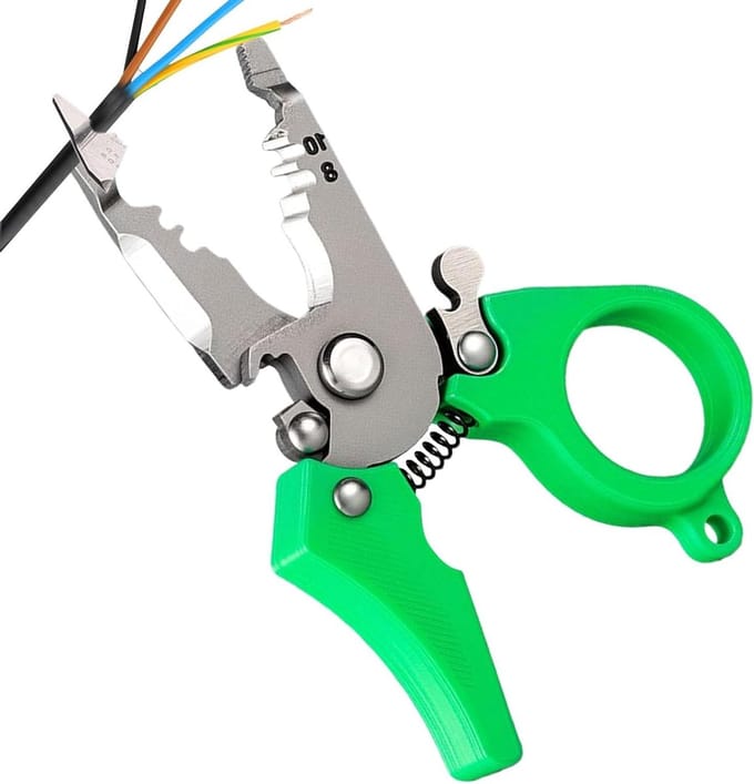 Kabelstripper Multifunctioneel - Gereedschap Strippen - Elektrisch Werk - Veerbasis Werking - 95 cm - Grijs