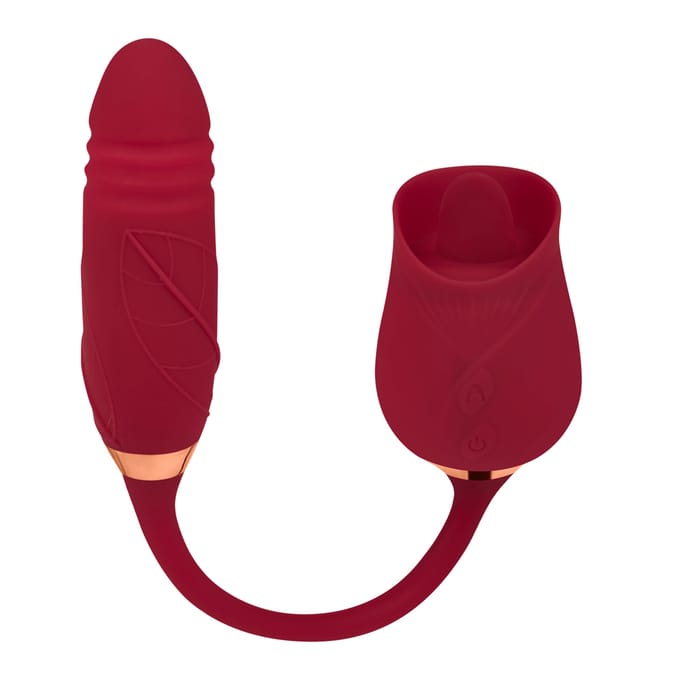2-in-1 Vibrator 'Ooh Lala Lick', 30 cm