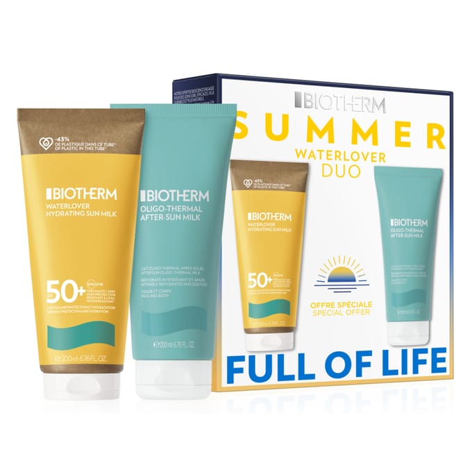 Biotherm Waterlover Sun Milk | 200 ml + 200 ml | Set 2 st