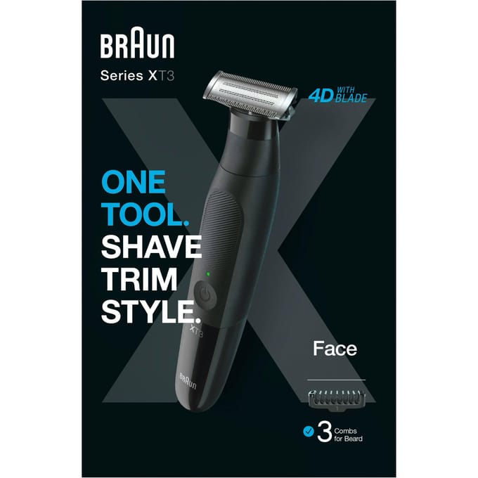 Braun Series X - XT3100 Zwart hybride trimmer