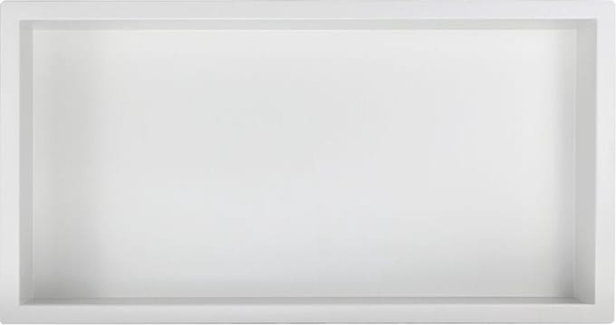 Mat Wit RVS Inbouwnis 30x60x7cm - Inbouwnis badkamer en Douche