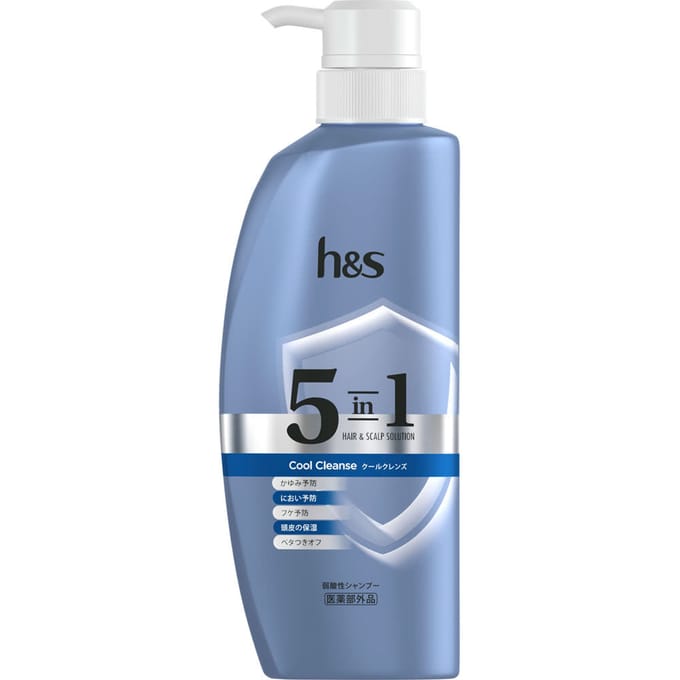 h&s - 5 In1 Hair & Scalp Solution Cool Cleanse Shampoo 340g