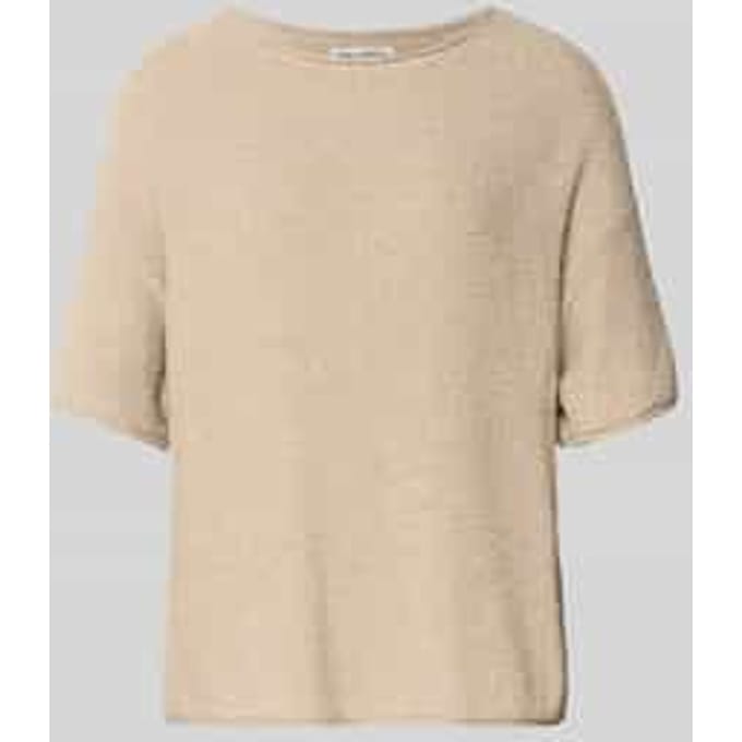 Boxy fit Pullover van Katoenmix-badstof