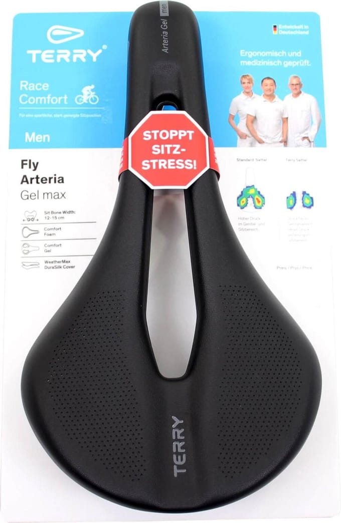 Terry zadel Fly Arteria Max gel heren zwart - ZDT593