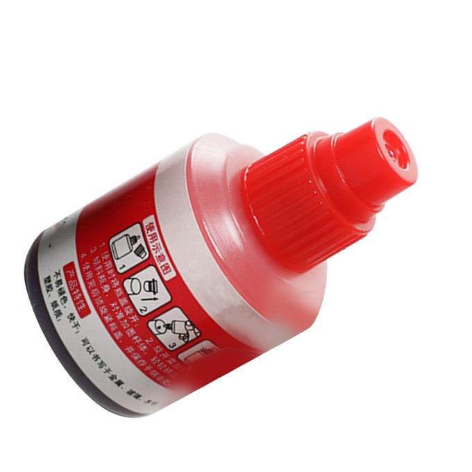 Markerinkt Waterdicht Lichtbestendig Snel navulbaar Oliemarker Navulinkt met druppeldispenser red