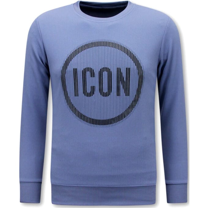 Mannen Sweater ICON - Heren Trui - Blauw