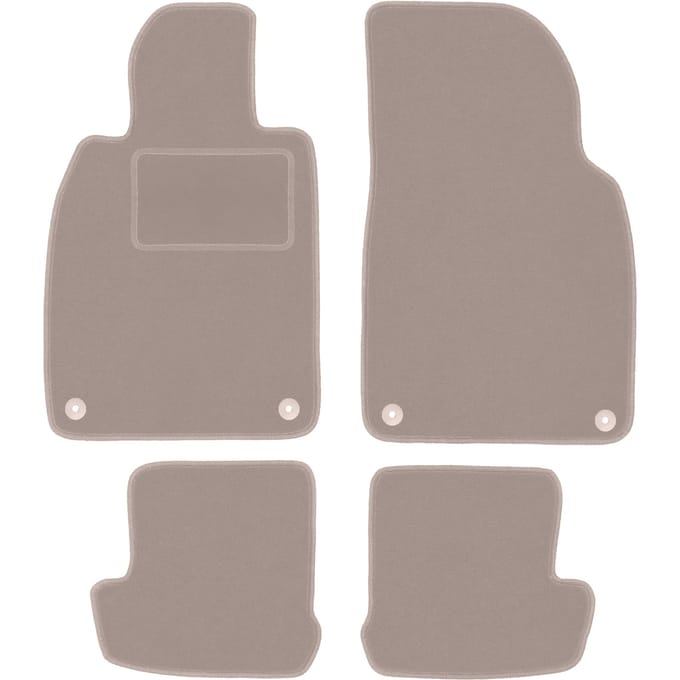 Beige veloursmatten voor: Porsche 911 (type 991) coupé, targa, cabrio (2010-2019)