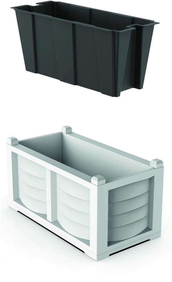 Bama Kit Arredo Plantenbak 80x42.5x42 cm Wit