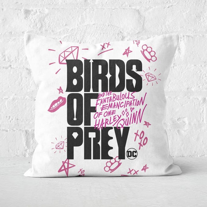 Birds of Prey Square Cushion - 60x60cm - Soft Touch