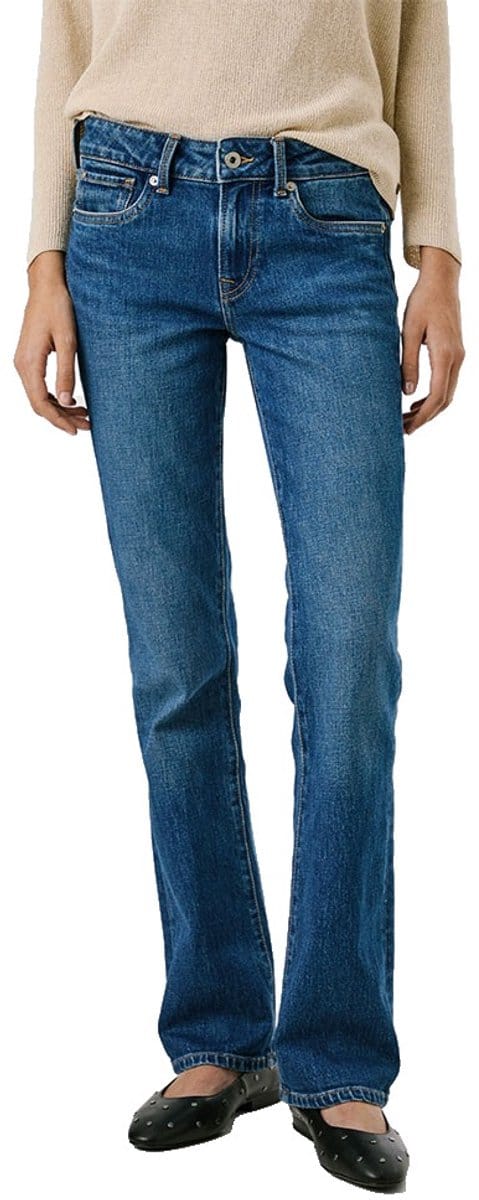 Pepe Jeans Bootcut Fit Lage Taille Jeans Blauw 28 / 32 Vrouw