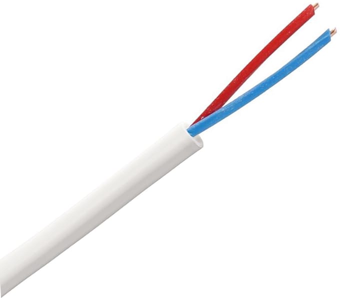 Dynamic signaalkabel Yr 3x0,8mm Dca-s2,d0,a3 wit per rol 100 meter