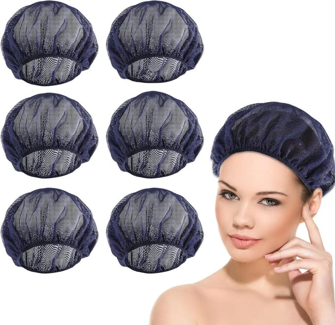 Allecto Plus - Herbruikbare haarnetjes voor slaap met krullend haar - 6 stuks