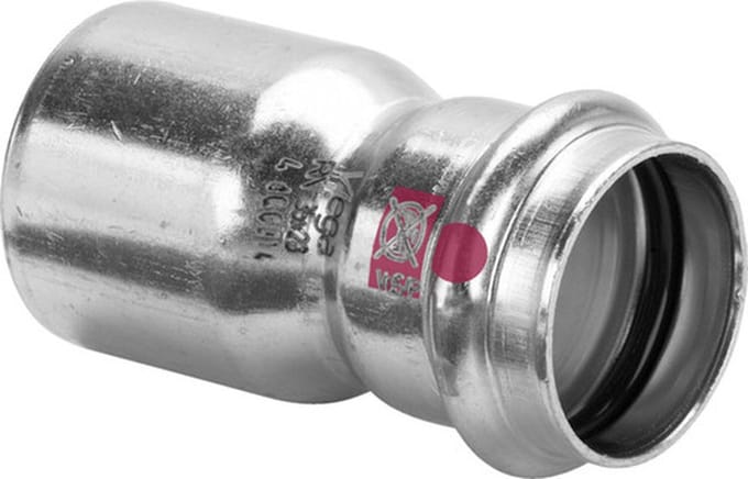 Viega Prestabo verloopsok - inschuif 35x28 mm staal