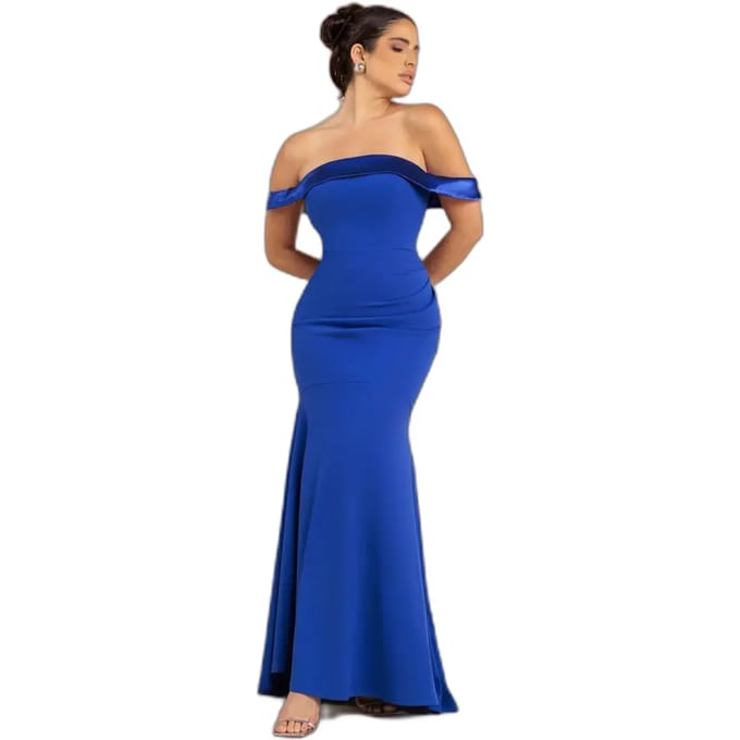 Satin Bandeau Jurk Dames Goddiva Maxi