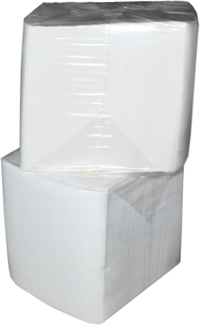 Witte Servetten 1-laags 32x32 cm (1/8 Vouw) - 1000 Stuks