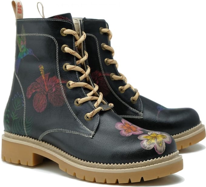 Goby Hummingbird Dames Laarzen - Handmade - Vegan Leer - Maat 39