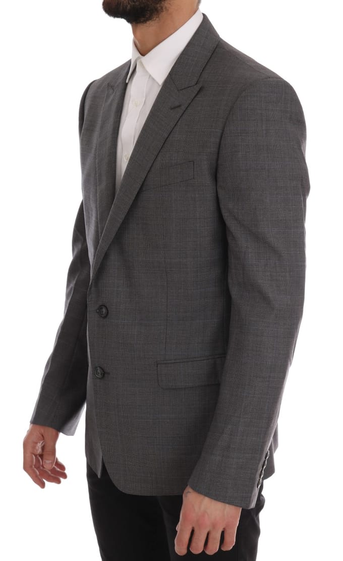 Dolce & Gabbana Mannen Grijs Wollen MARTINI Slim Blazer