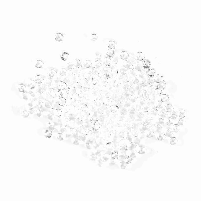 1000 stuks/zak 3 mm acryl kralen vaasvulling bruiloftsfeest decoratie DIY accessoires transparant white